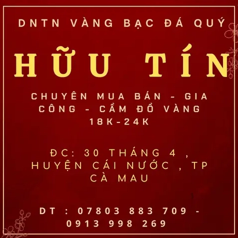 Bảng giá vàng tại tiệm Thu Năm