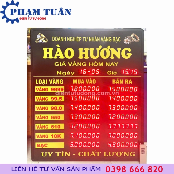 Bảng giá vàng tham khảo