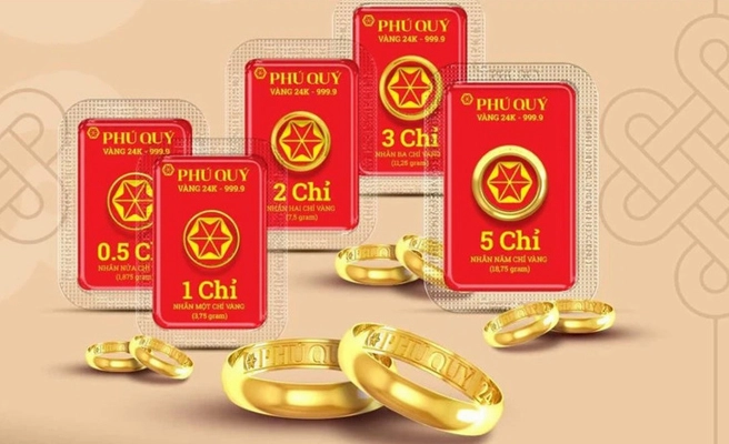 Biểu đồ cập nhật giá vàng Phú Quý