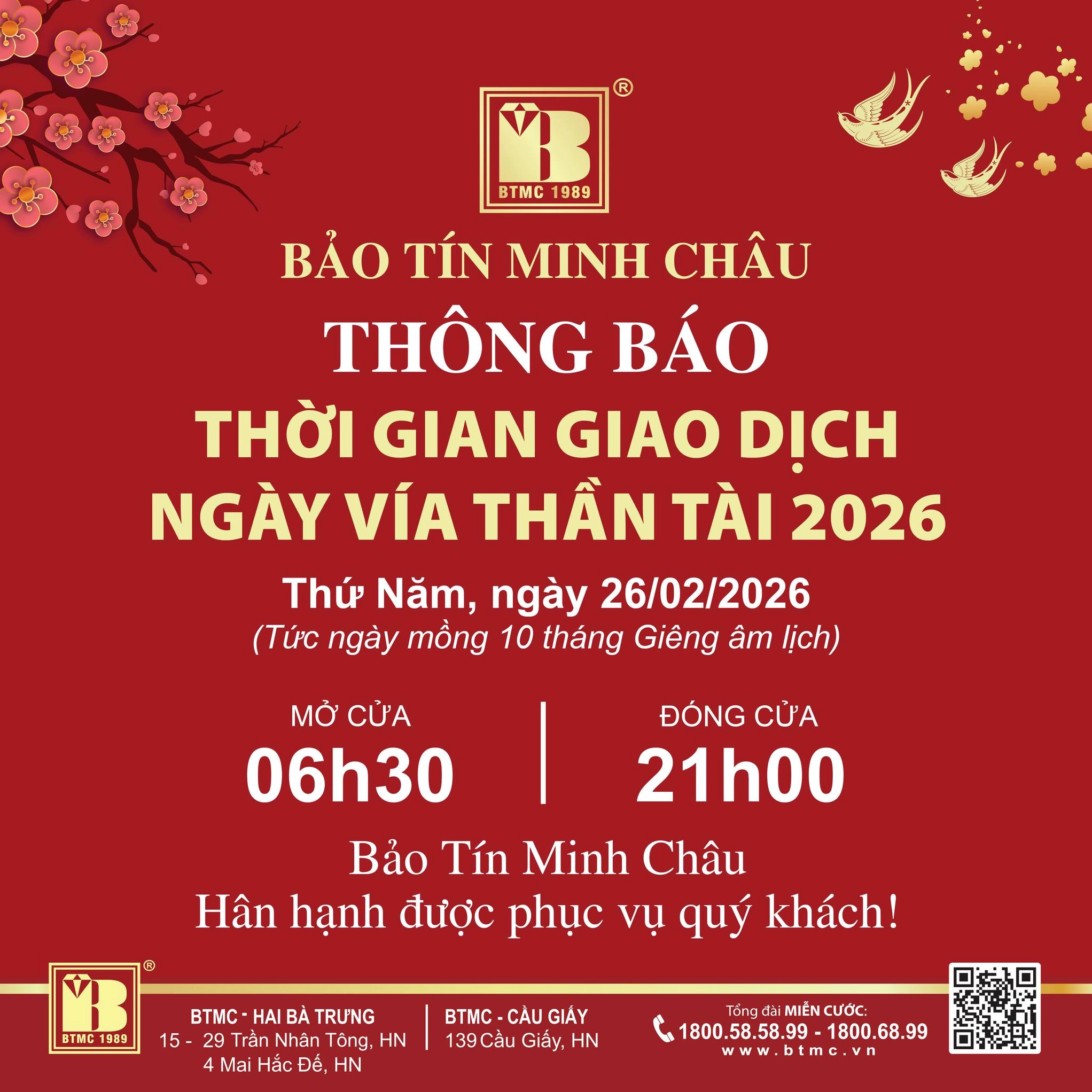 Biểu đồ dự báo giá vàng BTMC 2026