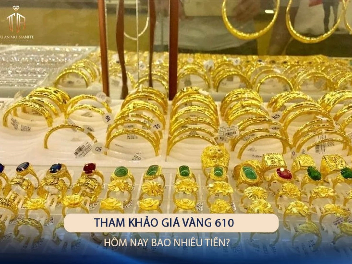 Biểu đồ giá vàng 610 theo thời gian