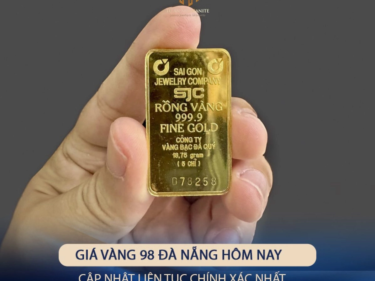 Biểu đồ giá vàng 98 Đà Nẵng hôm nay chi tiết