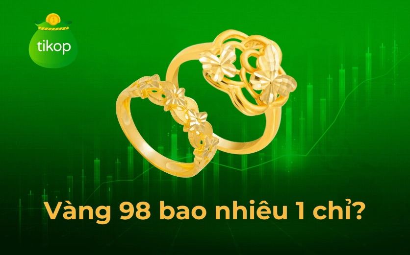 Biểu đồ giá vàng 98 theo thương hiệu