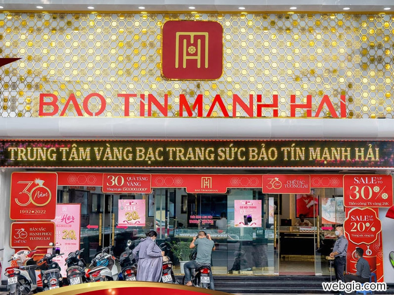 Biểu đồ giá vàng Bảo Tín Mạnh Hải