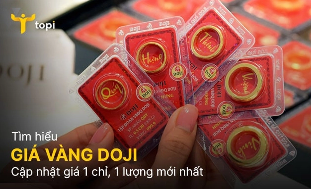 Biểu đồ giá vàng Doji năm 2026