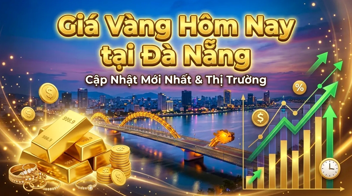 Biểu đồ giá vàng Doji tại Đà Nẵng năm 2026