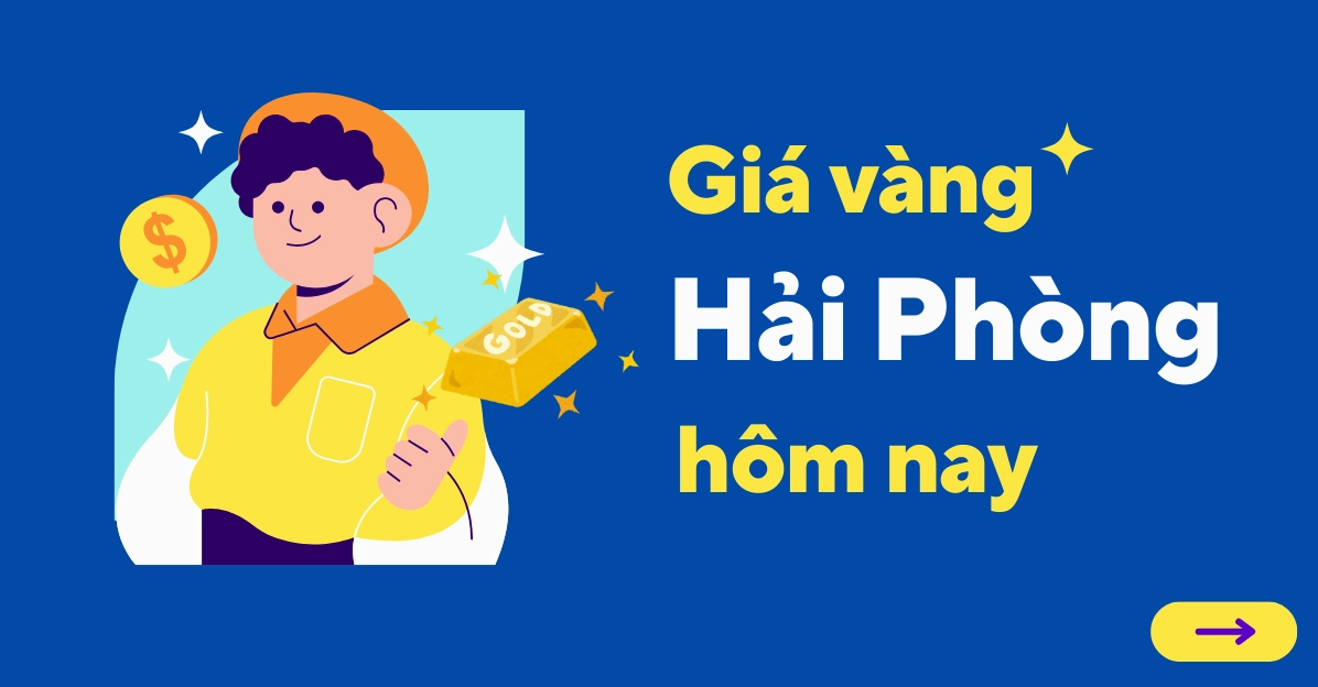 Biểu đồ giá vàng hôm nay tại Hải Phòng