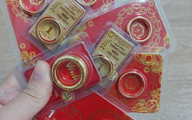 Biểu đồ giá vàng nhẫn Mi Hồng theo tháng
