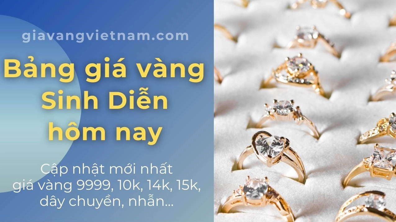 Biểu đồ giá vàng Sinh Điền