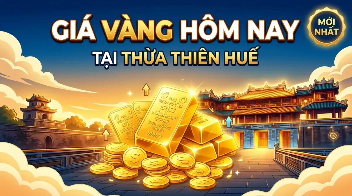 Biểu đồ giá vàng SJC tại Huế