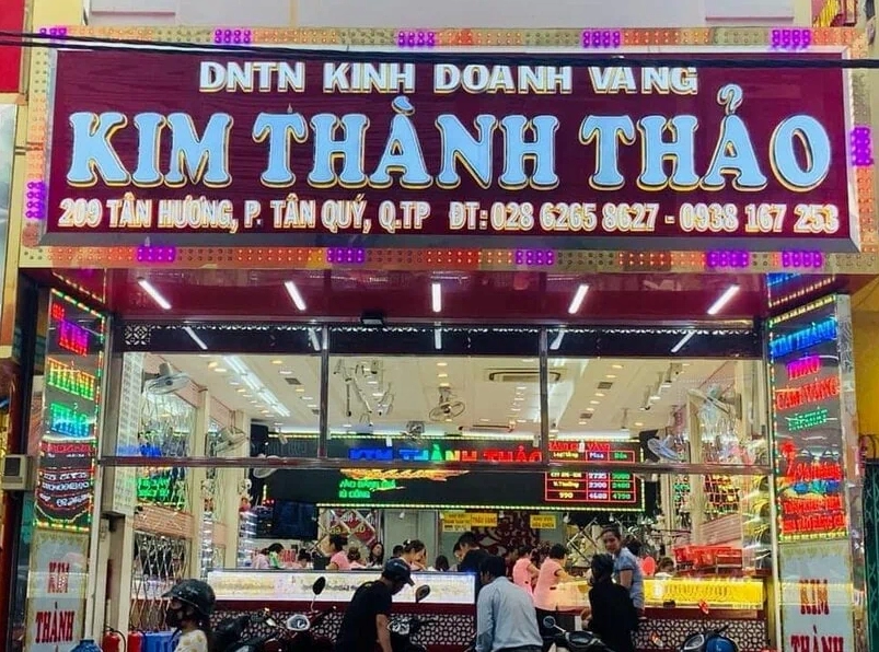Biểu đồ giá vàng tại Kim Thành Thảo