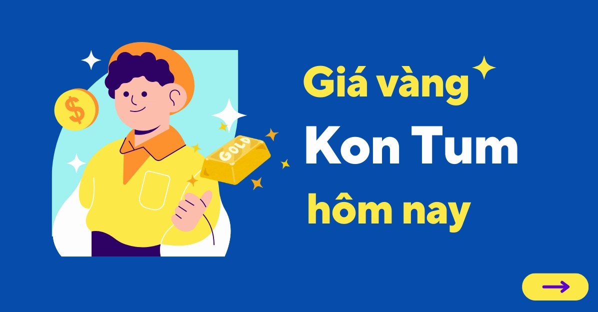 Biểu đồ giá vàng tại Kon Tum
