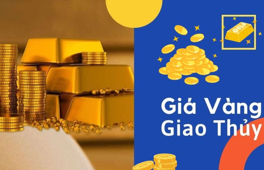 Biểu tượng vàng và biểu đồ giá vàng