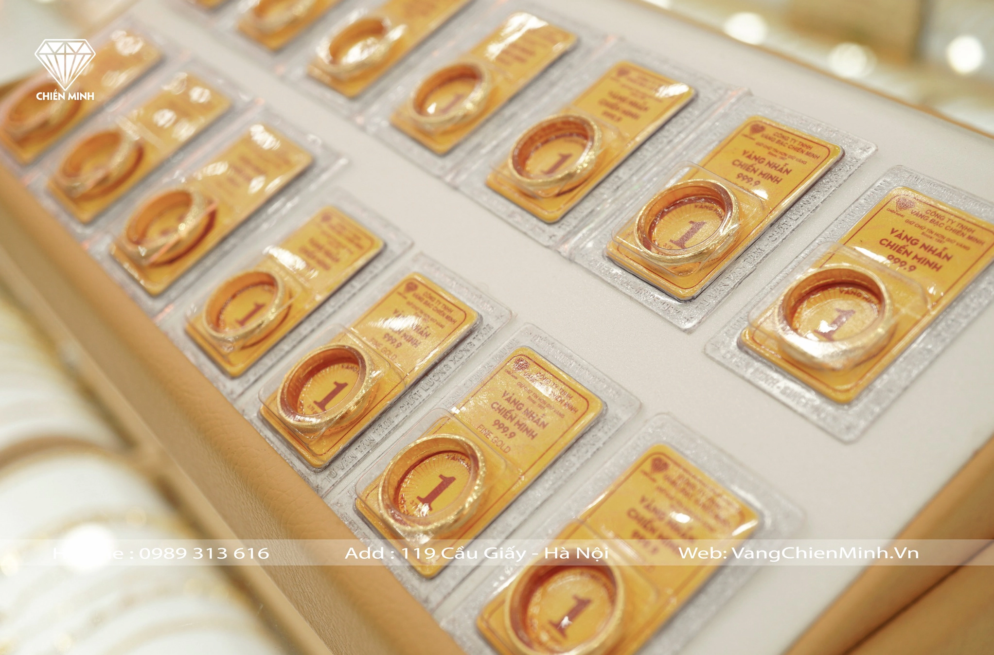 Các sản phẩm trang sức vàng tại Vàng Chiến Minh