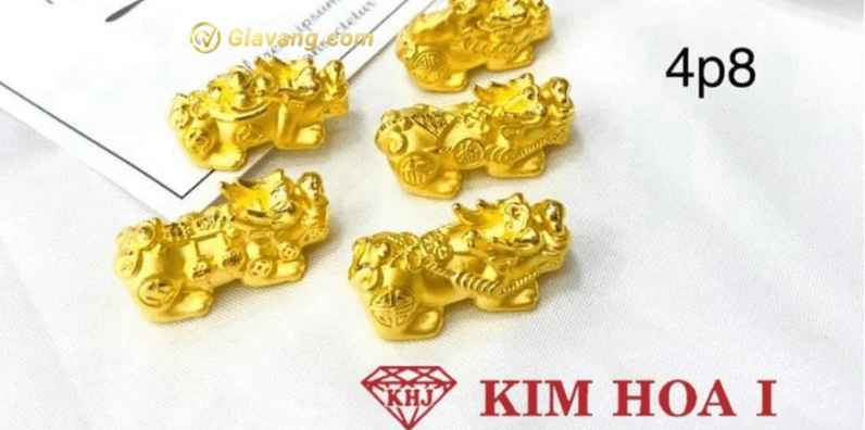 Các sản phẩm vàng trang sức tại tiệm vàng Kim Hoa
