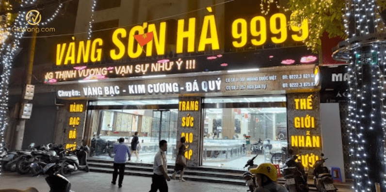 Cửa hàng Tiệm Vàng Sơn Hà sang trọng