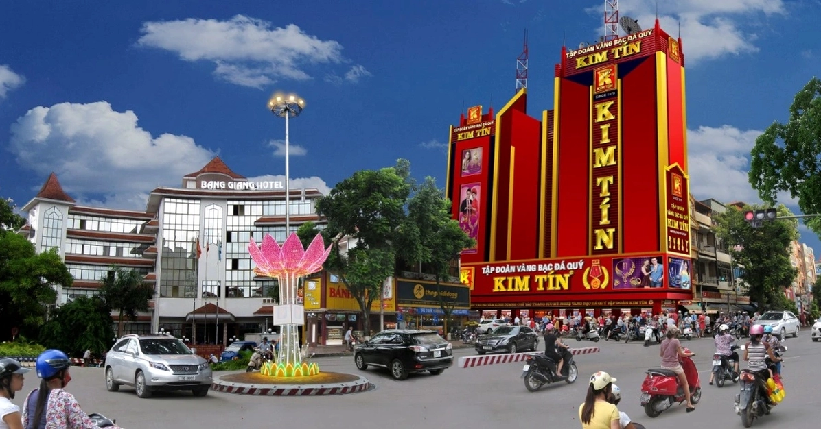 Cửa hàng Vàng Kim Tín sang trọng