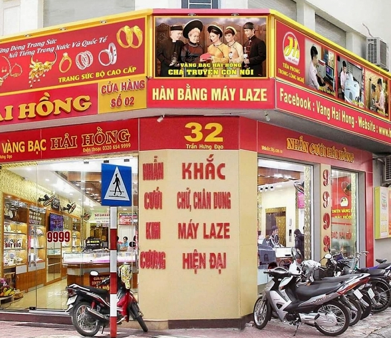 Cửa hàng vàng tại Hải Dương