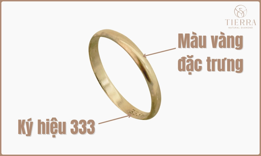 Dấu hiệu nhận biết vàng 8k