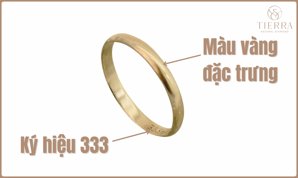 Dấu hiệu nhận biết vàng 8K