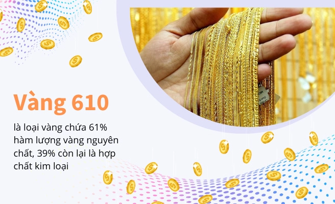 Giải thích vàng 610 là vàng gì