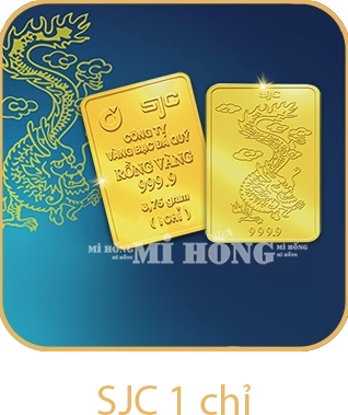 Hình ảnh vàng miếng SJC của Mi Hồng