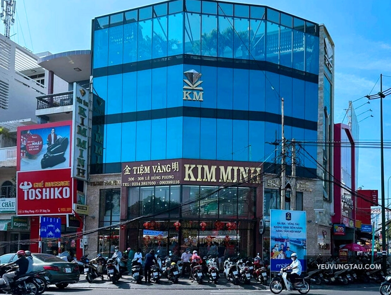 Không gian sang trọng tại tiệm vàng Kim Minh Vũng Tàu
