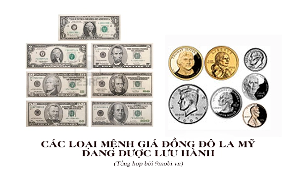 Minh họa quy đổi 1 đô la Mỹ sang tiền Việt Nam