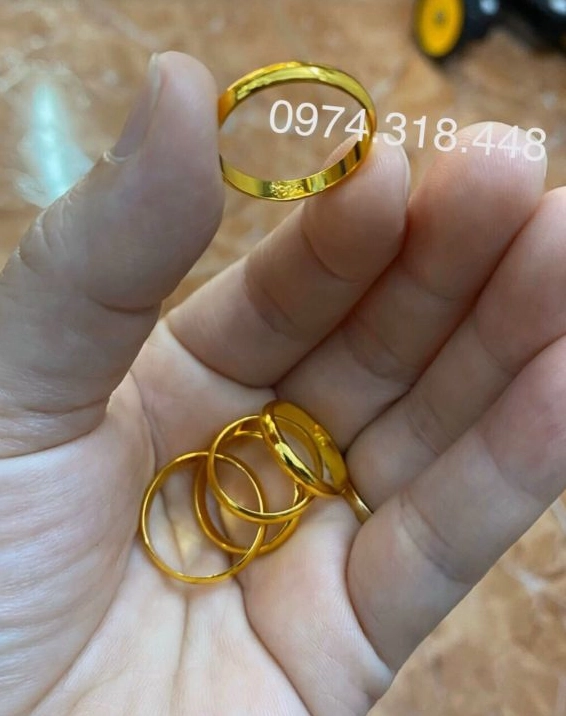 Nhẫn vàng 5 phân nam thiết kế mạnh mẽ