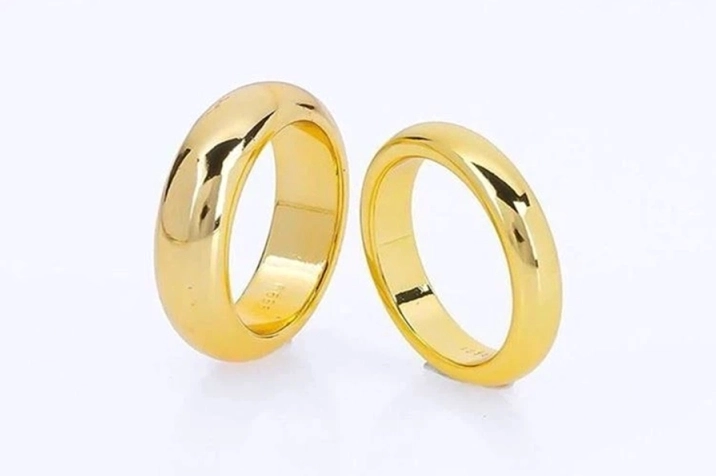 Nhẫn vàng 9999 hình kim tiền