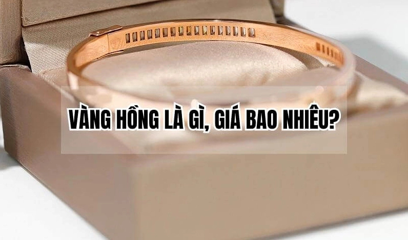 Đồ họa minh họa giá vàng hồng hôm nay