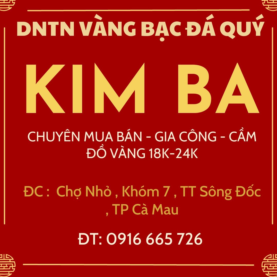 Đồ trang sức vàng tại Cà Mau
