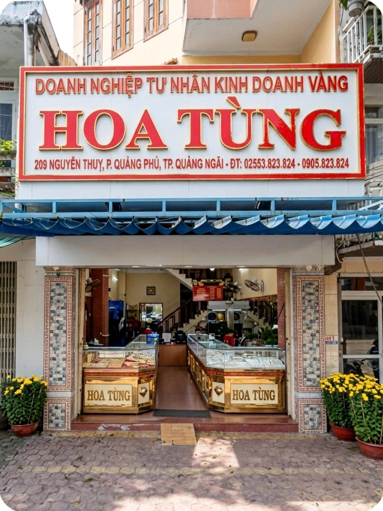 Sản phẩm từ Vàng Hoa Tùng