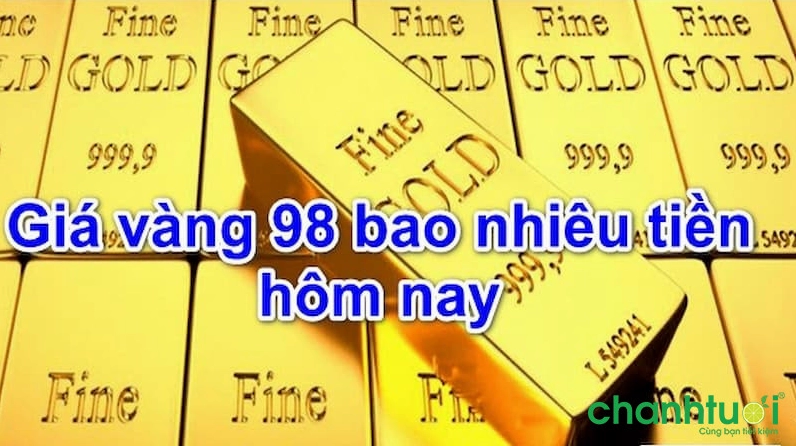 So sánh giá vàng 98 hôm nay