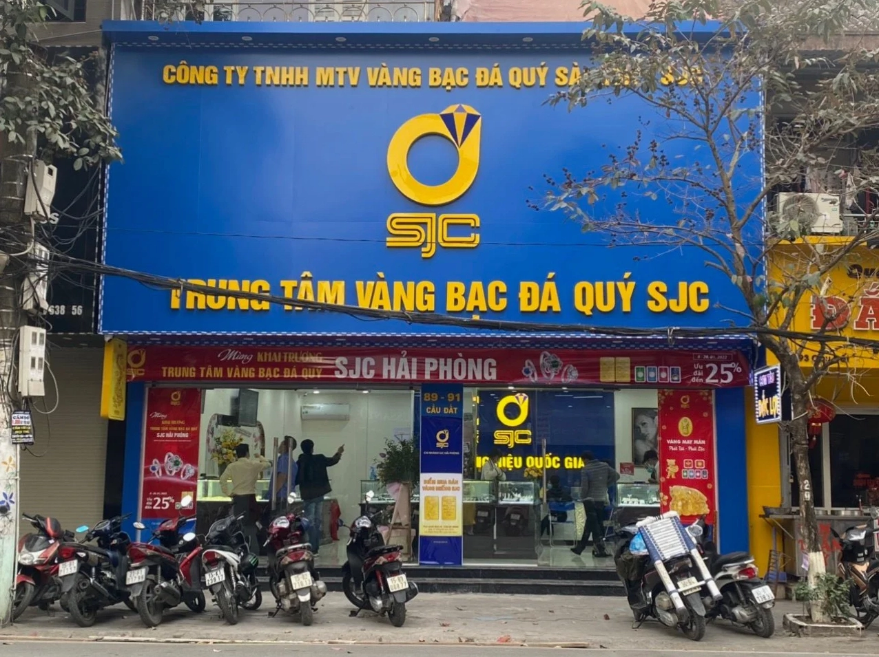 Thống kê giá vàng SJC tại Hải Phòng