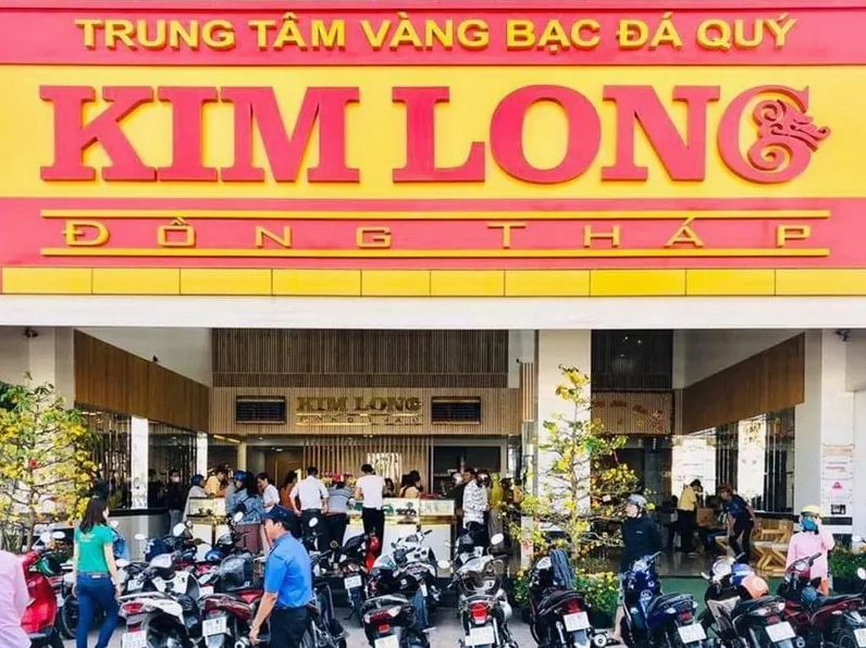 Tiệm vàng Kim Long tại Đồng Tháp