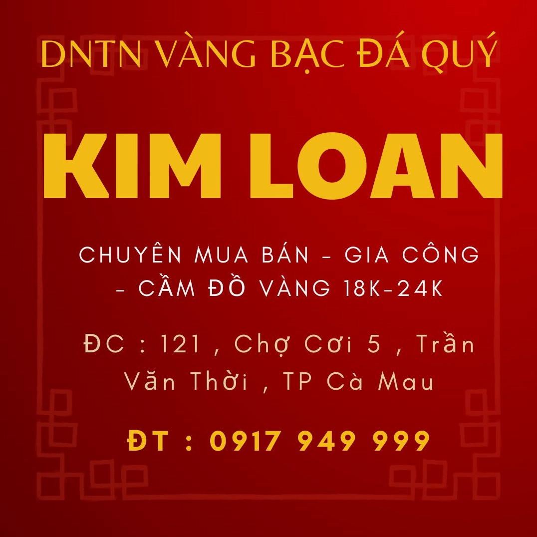 Trang sức vàng 18K tại Cà Mau