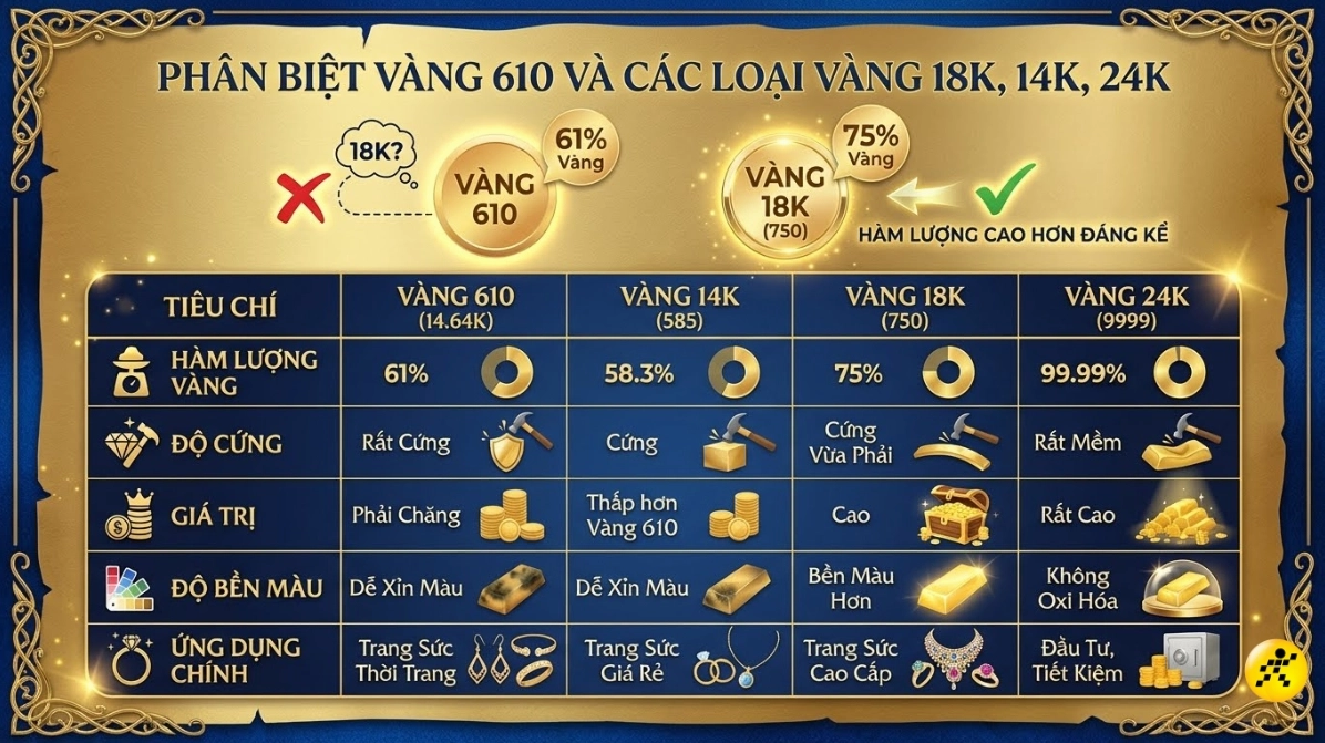 Trang sức vàng 610
