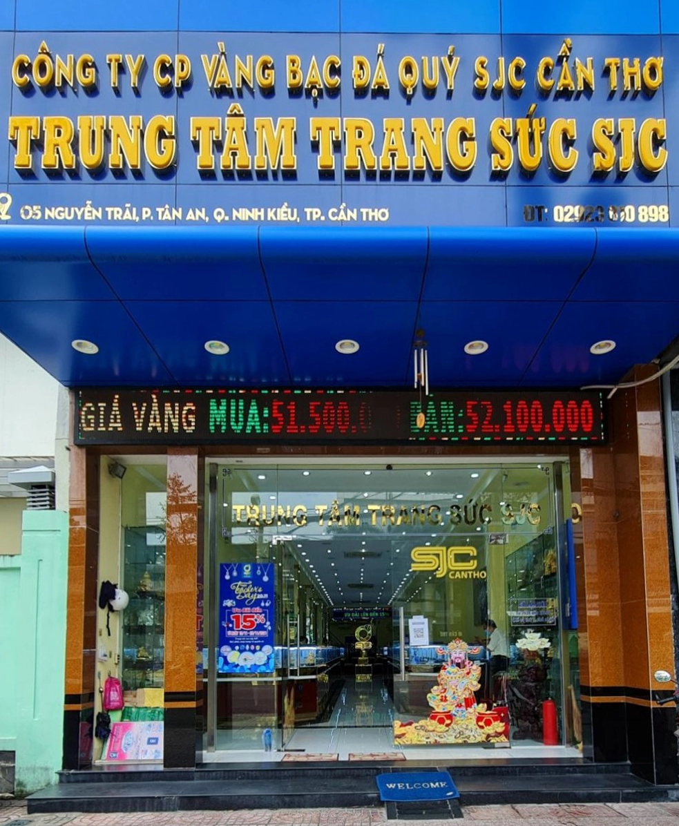 Trang sức vàng SJC tại Cần Thơ