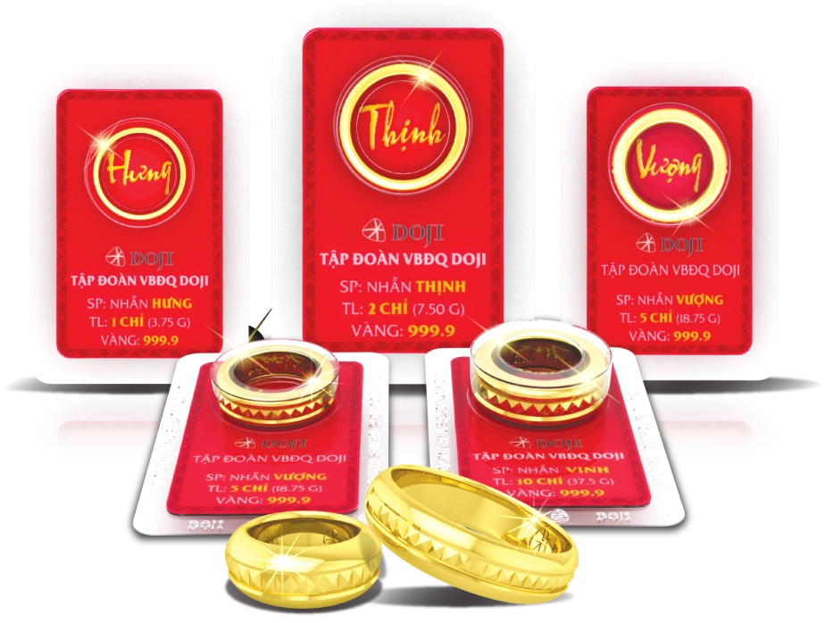 Vàng nhẫn Hưng Thịnh Vượng chất lượng cao